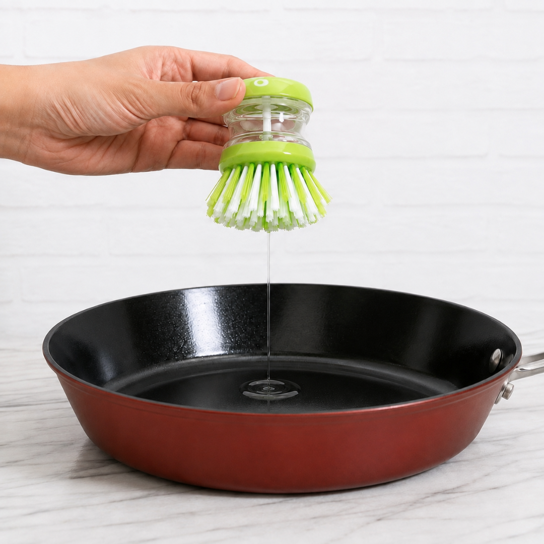 Cepillo Dispensador de Jabón Aura - Verde Lima