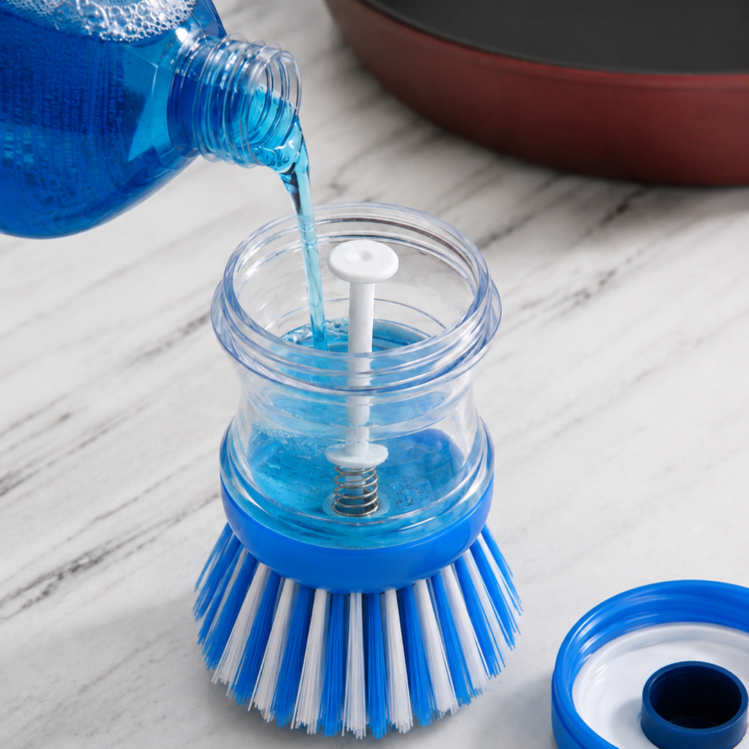 Cepillo Dispensador de Jabón Aura - Azul menta